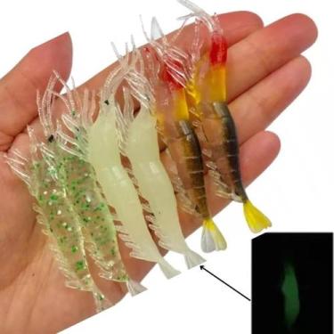 Imagem de 18 Iscas Artificiais Camarão Corvina Traíra Tucunaré - CM FIshing