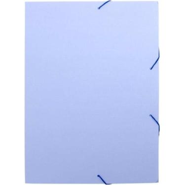 Imagem de Pasta ABA Elástica Plástica Ofício Serena Azul Pastel - Pacote com 10 