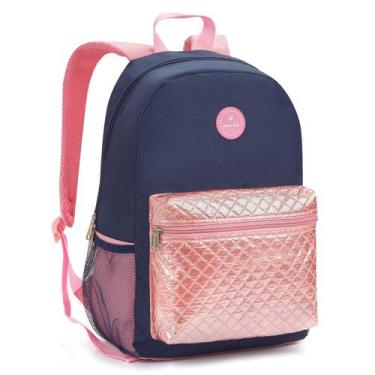 Imagem de Mochila De Costas 17" Holográfica Juvenil Escolar Passeio - Seanite, H