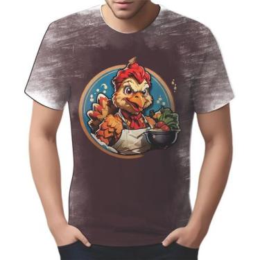 Imagem de Camiseta Camisa Tshirt Chefe Galo Cozinheiro Cozinha 1 - Enjoy Shop, I