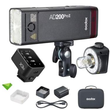 Imagem de GODOX AD200 Pro II AD200Pro II 200Ws 2.4G Flash com Godox X3-O Trigger para Olympus, 0.01-1.8s Recycling TTL Speedlite Pocket Monolight Strobe Flash (Godox AD200 Pro atualizado)