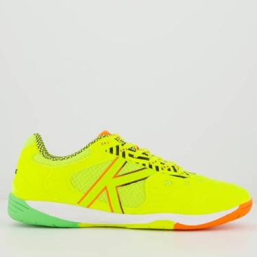Imagem de Chuteira Kelme Copa Futsal Verde Limão, 44