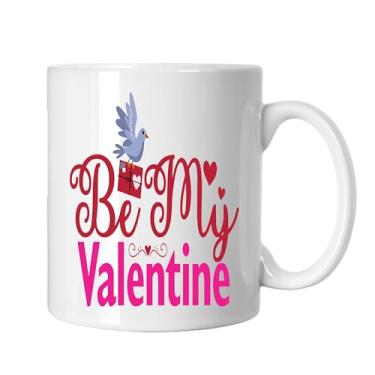 Imagem de SpreadPassion Caneca de café Be My Valentine, presente para namorado e namorada, presente de dia dos namorados, presente para amante dos namorados, presente para marido e esposa, ideia de presente de