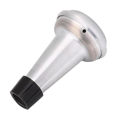 Imagem de rockible Mini trompete mudo trompete silêncio liga de alumínio trompete reto para jazz instrumento musical iniciantes acessórios substituição