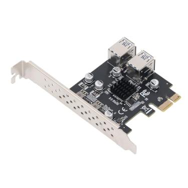 Imagem de Adaptador de Slot PCI E 1x para 4 USB 3.0 Com 7 Capacitores de Estado Sólido E Velocidade de 5 Gbps, Saída Máxima de 5V 2A, Suporte para Troca a Quente, WIN7/10/11, Compatível