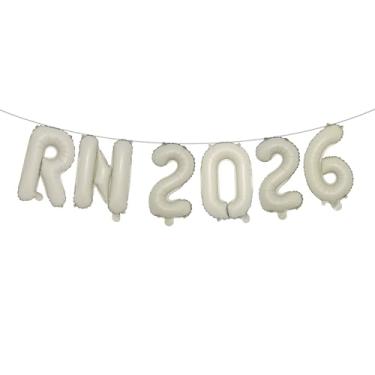Imagem de Multicolor RN 2026 Balloons - 16 Inch | RN Balloons Graduation 2026, Registered Nurse Graduation Decorations Class of 2026 | RN Graduation Party Decorations Supplies (RN 2026 Cream)