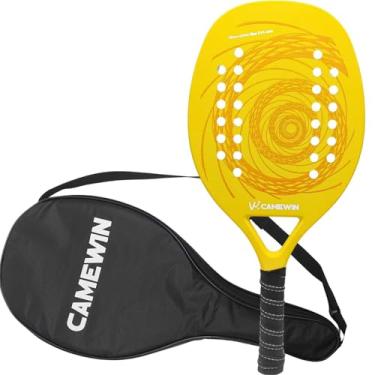 Imagem de Raquete Para Beach Tennis Profissional Em Fibra Carbono Com Capa Protetora - Camewin