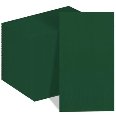 Imagem de Whaline Guardanapos verdes para convidados 200 peças de papel de Natal, guardanapo de jantar, toalha descartável de guardanapo de mão para aniversário, chá de panela, suprimentos de festa, cozinha,