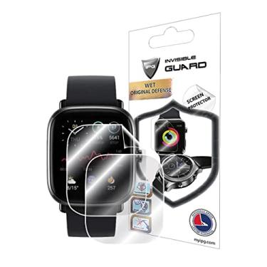 Imagem de IPG Protetor de tela para Amazfit GTS 2 Mini Smart Watch (2 unidades) Película transparente ultra HD invisível antiarranhões - suave/autorreparação/sem bolhas para GTS 2 Mini