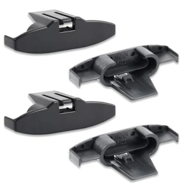 Imagem de [Atualizado] WD12X10426 Tampa de extremidade da máquina de lavar louça, suporte superior para lava-louças GE Hotpoint, substitui AP5688593, PS7783360 (pacote com 4)