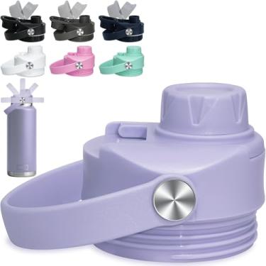 Imagem de Tampa Chug para substituição da tampa YETI Rambler, 12 18 26 36 1,8 g, tampa de bico de alça flexível para acessórios de tampa YETI, junta removível superior fácil de limpar, livre de BPA pode ser