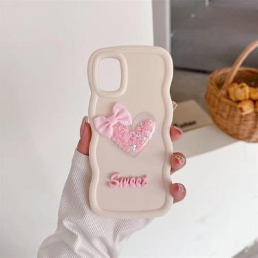 Imagem de Bonito areia movediça amor coração onda quadro caso de telefone para oneplus 11r ace2 12 12r ace3 nordn30 capa à prova de choque, branco, para oneplus nordce4