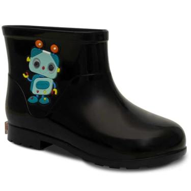 Imagem de Bota Infantil Galocha Masculina Nº 21 ao 26 Impermeavel Menino Robo 09.34 (Preto, BR, Criança de 1 a 3 anos, Numérico, 24)