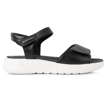 Imagem de Sandália Comfortflex Ultra Conforto Feminina, 38, Preto