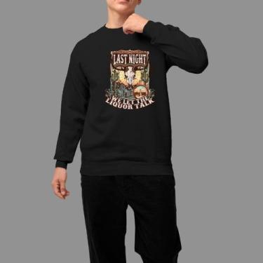 Imagem de Moletom Gola Careca Basico Masculino Moda De Country confortável Inver