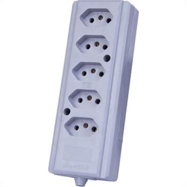 Imagem de Tomada Barra Intern.C Quint 2P+T 20A Cinza - INTERNEED