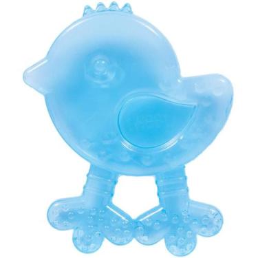 Imagem de Mordedor Macio Para Bebê Com Água Passarinho Buba baby, Azul