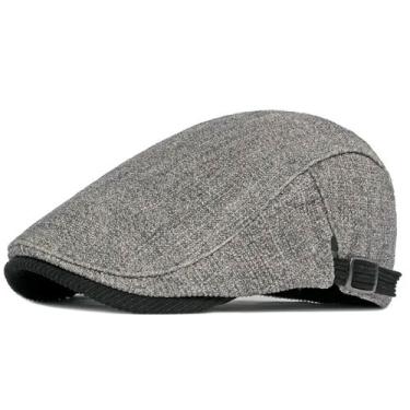 Imagem de Boina Italiana Unissex  Viseira Ajustavel Moda Casual Outono e Inverno