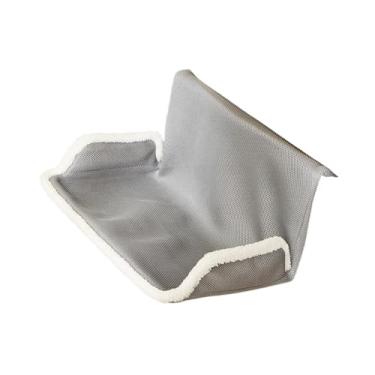 Imagem de IEUDNS Polas de rede de galho de gato pendurando nappe de sol e com vista para a cama de prateleira de gato forte para a cadeira interna da janela da parede, Cinza