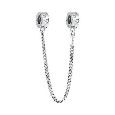 Imagem de Corrente de Prata 925 com Pingente Trevo - Para Pulseiras Pandora, B42