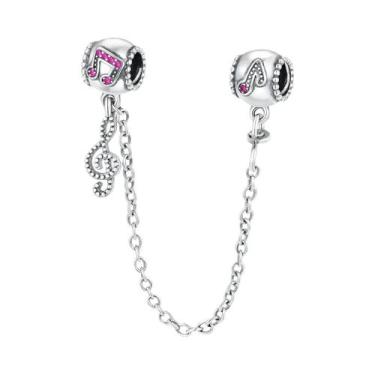 Imagem de Corrente de Prata 925 com Pingente Trevo - Para Pulseiras Pandora, B19