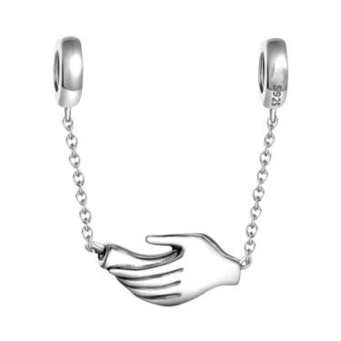 Imagem de Corrente de Prata 925 com Pingente Trevo - Para Pulseiras Pandora, B10