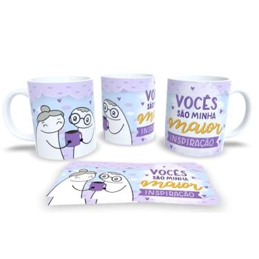 Imagem de Caneca de Porcelana Personalizada dia dos Avós Com Frases Engraçadas, Divertidas P21 (Vocês são minha maior inspiração)