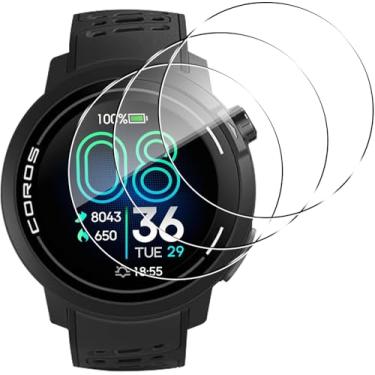 Imagem de Murmure [Pacote com 3 protetores de tela para COROS PACE Pro, rigidez 9H [clareza HD] Película de vidro temperado anti-arranhões, fácil instalação, sem bolhas