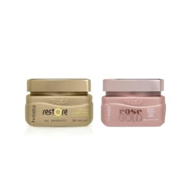 Imagem de Hobety Kit Mascara Restore Rose Gold Reconstrução + Hidratação