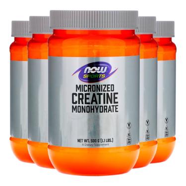 Imagem de Creatina Monohidratada Now Foods 500gr Pó Importado 5un