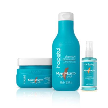 Imagem de Kit Hobety Mar Morto Shampoo 300ml + Mascara 300g + Finalizador 60ml