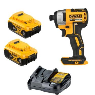 Imagem de Parafusadeira De Impacto 20V DCF7871 2x 4.0Ah DeWALT Bi-Volt