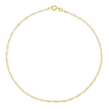 Imagem de Tornozeleira Singapura Ouro 18k 750 - ThiLe Jóias, 24 cm