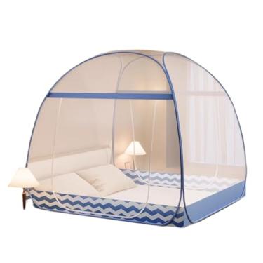 Imagem de Tenda mosquiteira de poliéster respirável para barraca de mosquiteiro cortinas pop-up rede mosquiteira adequada para casa e acampamento