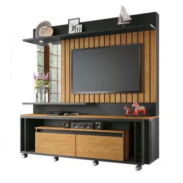 Imagem de Home Theater Mariene para Sala de Estar/ Escritório Preto/ Freijó 4049