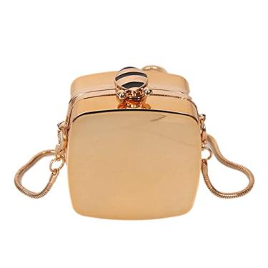 Imagem de MEELYHOME Bolsa feminina de acrílico para noite, festa, casamento, bolsa tiracolo com corrente destacável, quadrada, 8 x 7 x 4, Quadrada, 8*7*4