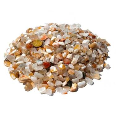 Imagem de 1kg Aragonita Raio Laranja Rolado Natural PP 5 a 10mm Tipo B - Cristai