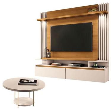 Imagem de Home Suspenso Cosmo Cinamomo Off White e Mesa de Centro Sky Off White-