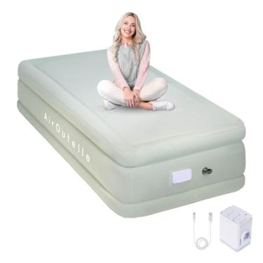 Imagem de AirOutelle Colchão De Ar Duplo Com Bomba Embutida, Com Bomba Elétrica Recarregável Usb-C Bettery, Cama Autoinflável, Colchão De Ar Resistente A Perfurações Fiber-Tech Para Camping, Interno E Externo