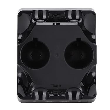 Imagem de flexman Base de carregamento para PS4/PS4 Move/PS4 VR, DC 5V/500 2000 mA, portátil, multifuncional, ergonomicamente, durável, antiderrapante, controlador, quatro bases de carregamento