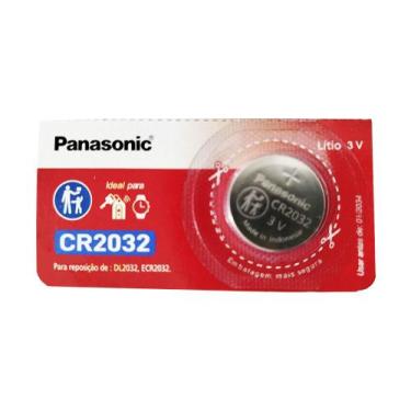 Imagem de Pilha Bateria de Lítio CR2032 (PANASONIC) - Contém 1 Unidade