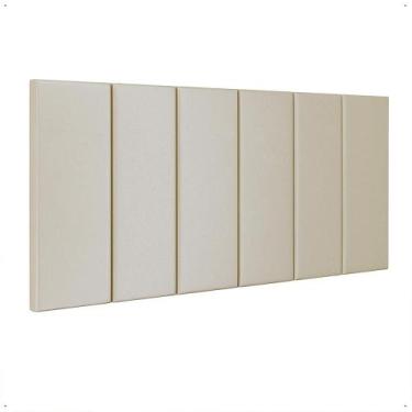 Imagem de Cabeceira Suspensa Almofadada Cama Box Casal 1,40 Proteção Parede Enco