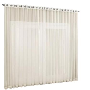 Imagem de Cortina De Sem Forro Para Sala E Quarto (6.00x2.80)(6.00x2.50)(6.00x2.20)(6.00x2.00)(Palha,6,00x2,50)