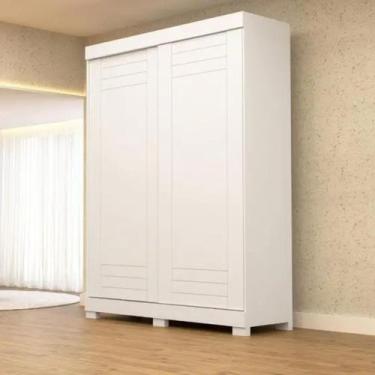 Imagem de Guarda Roupas Portas de Correr 100% MDF Solteiro 2 Portas 2 Gavetas se
