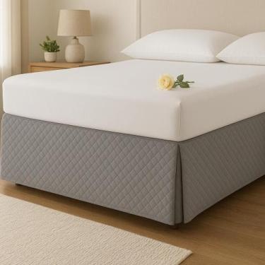 Imagem de Saia Para Cama Box Casal King Size Matelada Microfibra ultrassonico se