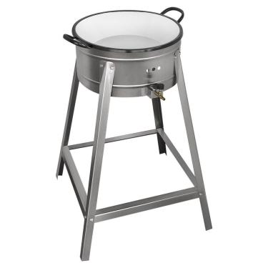 Imagem de Fritador Pasteleiro A Gás Cefaz Alta Pressão Com Tacho N 16 Esmaltado Fpi-16