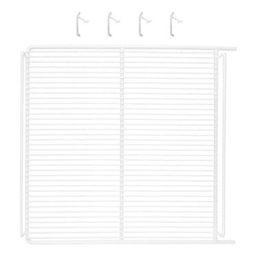 Imagem de Prateleira Grade Metalfrio Branca com 4 Ganchos, 54 x 57,5 cm, Compatível com VN50, VB52, VF50