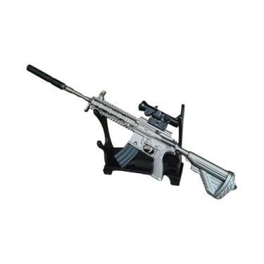 Imagem de Mini Rifle M416 Aug De Liga De 20cm, Modelo De Arma De Brinquedo Para 