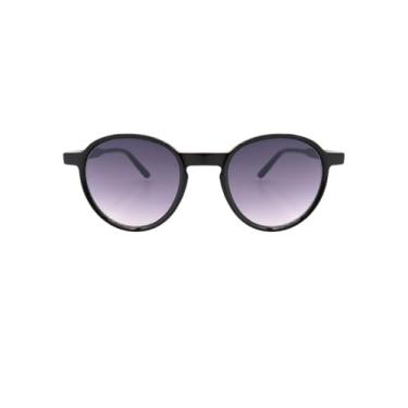 Imagem de Óculos de Sol Redondo Premium Clássico Oldstyle Retrô Vintage Praia Verão Colorido UV400 Unissex Masculino Feminino - Modelo Rio - Cacife Brand (Preto Degrade)