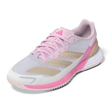 Imagem de adidas Tênis feminino Defiant Speed 2, Branco/pérola cinza/rosa Bliss, 38